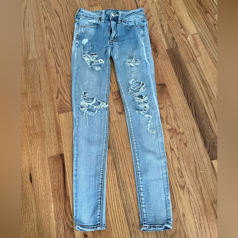 American Eagle Skinny Ripped Jeans